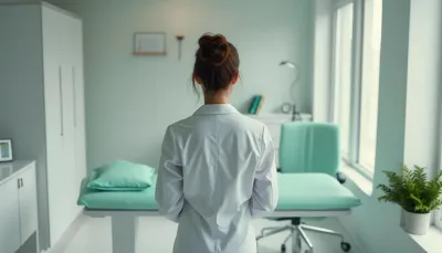 Médico mirando a su consulta